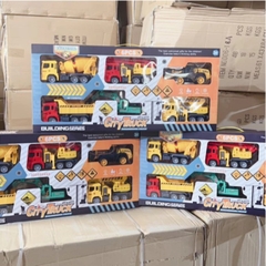 Xe vàng 909-3 or Xe vàng (Set 6 xe công trình vàng)