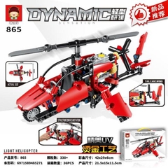 Bộ xếp hình máy bay trực thăng 330pcs mã 865