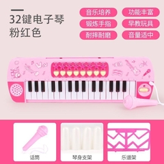 Đàn Piano có míc mã 3206 xanh or hồng (có nhạc có đèn)