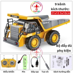 Xe Ben điều khiển từ xa mã 3349 9 kênh