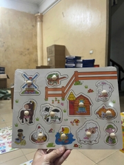Bảng Núm Gỗ mix mẫu