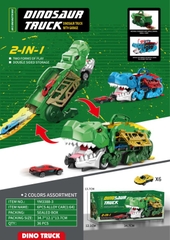 Khủng long nuốt oto xanh lá