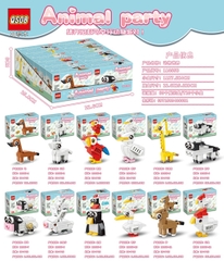 Bộ xếp hình động vật 12 mẫu mã 11055B ( Bán theo khay sl 12)