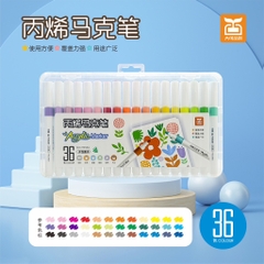 (GIÁ 1 THÙNG đã gồm VAT) - 9053A - Bút Màu Vẽ Acrylic Marker 36 màu