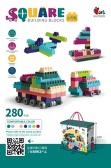 (Giá Đã bao gồm VAT) - Bộ xếp hình khối xây dựng 280pcs mã 6063
