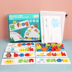 (Chỉ bán nguyên thùng) Bộ Thẻ ghép Chữ Cái Tiếng Anh, 52 chữ cái - SPELLING GAME (60 Bộ/thùng))