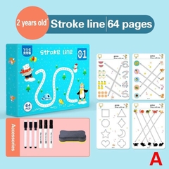 (GIÁ 1 THÙNG đã gồm VAT) - 8% Đồ chơi VIÊT XOÁ Stroke line dot to dot