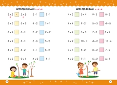 Sách toán tư duy cho bé 5-7 tuổi, 128 trang