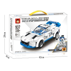 Bộ xếp hình xe đua biến hình robot 330pcs mã 937