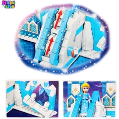 Bộ xếp hình lâu đài tuyết 890pcs mã 20071