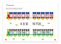 Sách toán tư duy cho bé 4-6 tuổi, sách gồm 124 trang