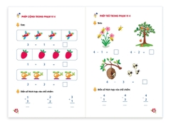 Sách toán tư duy cho bé 4-6 tuổi, sách gồm 124 trang