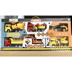 Xe vàng 909-3 or Xe vàng (Set 6 xe công trình vàng)