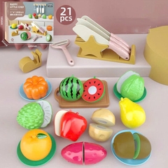 Bộ cắt trái cây và rau củ 21pcs-hồng or xanh mã NX218-8X