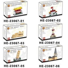 Bộ xếp hình thành phố 12 mẫu mã HE-23067 (Bán lốc 12 hộp)