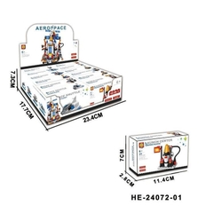 Bộ xếp hình xây dựng vũ trụ 12 mẫu mã HE-24072 (Bán lốc 12 hộp