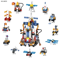 Bộ xếp hình xây dựng vũ trụ 12 mẫu mã HE-24072 (Bán lốc 12 hộp