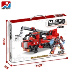 Bộ xếp hình xe cẩu biến hình robot 429pcs mã 939