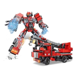 Bộ xếp hình xe cẩu biến hình robot 429pcs mã 939