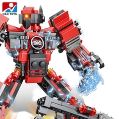 Bộ xếp hình xe cẩu biến hình robot 429pcs mã 939