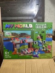 (Giá Đã bao gồm VAT) - Bộ xếp hình Minecraft 165pcs mã 44132