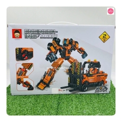 (Giá Đã bao gồm VAT) - Bộ xếp hình xe nâng biến hình robot 452pcs mã 933