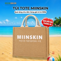 [QUÀ - ĐƠN TỪ 999K] Túi Tote MIINSKIN Đựng Mỹ Phẩm Skincare Du Lịch Vải Bố Dày Dặn