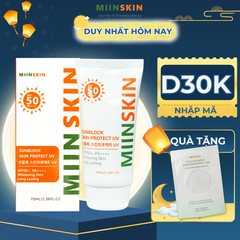 Combo 2 Kem Chống Nắng Nâng Tone, Bảo Vệ Da MIINSKIN PROTECT UV SUN BLOCK