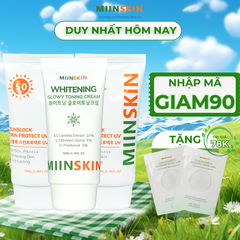 Combo 2 kem chống nắng vật lý 70ml và 1 kem dưỡng nâng tone 70ml Miinskin