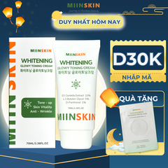 Kem Dưỡng Da Nâng Tone Và Ngừa Nếp Nhăn Miinskin - Miinskin Whitening Glowy Toning Cream