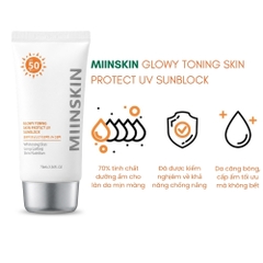 Kem Chống Nắng Nâng Tone , Bảo Vệ Da MIINSKIN PROTECT UV SUN BLOCK (BAO BÌ ĐỔI MỚI - CHẤT LƯỢNG KHÔNG ĐỔI)