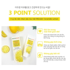 Combo serum dưỡng trắng Miinskin 5% Niacinamide + sữa rửa mặt chiết xuất chanh