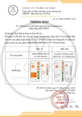 Kem Chống Nắng Nâng Tone , Bảo Vệ Da MIINSKIN PROTECT UV SUN BLOCK (BAO BÌ ĐỔI MỚI - CHẤT LƯỢNG KHÔNG ĐỔI)