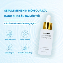 Combo serum dưỡng trắng Miinskin 5% Niacinamide + sữa rửa mặt chiết xuất chanh