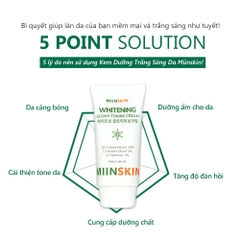 Combo 3 sữa rửa mặt chanh + kem chống nắng + kem dưỡng trắng 70ML Miinskin