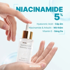 Combo 3 sản phẩm dưỡng trắng Miinskin (Kem chống nắng + kem dưỡng trắng + serum)