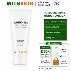 Kem Dưỡng Da Nâng Tone Và Ngừa Nếp Nhăn Miinskin - Miinskin Whitening Glowy Toning Cream