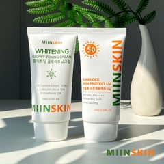 Combo 2 kem chống nắng vật lý 70ml và 1 kem dưỡng nâng tone 70ml Miinskin