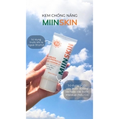 Combo 2 kem chống nắng vật lý 70ml và 1 kem dưỡng nâng tone 70ml Miinskin