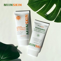 Combo 2 kem chống nắng vật lý 70ml và 1 kem dưỡng nâng tone 70ml Miinskin