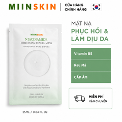 Mặt nạ tencel cấp ẩm, sáng da - Miinskin Niacinamide Whitening Tencel Mask