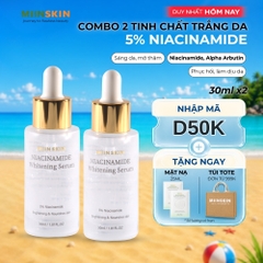 Combo 2 tinh chất dưỡng trắng Miinskin 5% Niacinamide – Serum Hàn Quốc giảm thâm, làm sáng đều màu da
