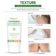 Combo 3 sản phẩm dưỡng trắng Miinskin (Kem chống nắng + kem dưỡng trắng + serum)
