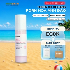 Toner Miinskin dạng xịt khoáng PDRN Hoa anh đào