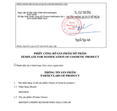 Kem Miinskin dạng thạch PDRN Hoa anh đào