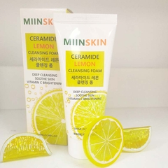 Sữa rửa mặt sáng da chiết xuất chanh Miinskin - Miinskin Ceramide Lemon Cleansing Foam