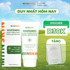 Kem Dưỡng Da Nâng Tone Và Ngừa Nếp Nhăn Miinskin - Miinskin Whitening Glowy Toning Cream
