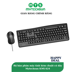 Bộ Bàn Phím &amp; Chuột Có Dây Mytechsun KMU424