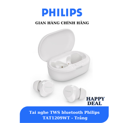 Tai nghe TWS bluetooth Philips  TAT1209WT - Trắng