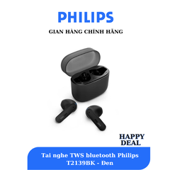 Tai Nghe Bluetooth True Wireless Philips TAT2139BK